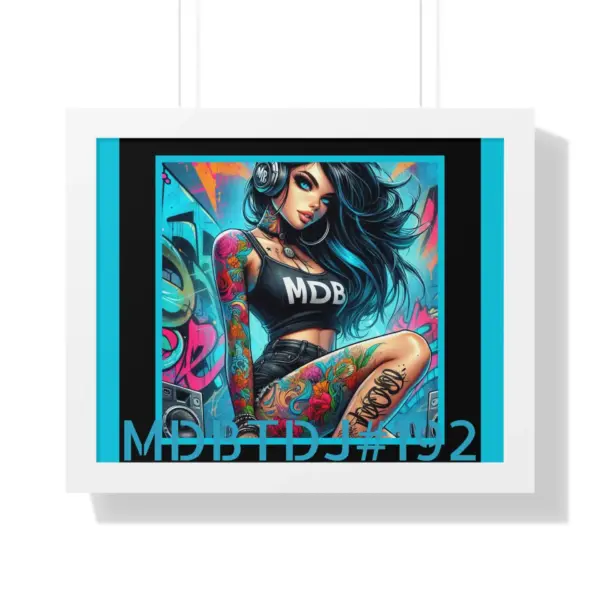 MDBTDJ#192 20x16 Tattooed Dj's LE Framed Horizontal Poster Wall Decor