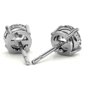 AGI Certified 2.00 CTW Lab Grown Diamond (G/VS) Stud Earrings in 14K Yellow or White Gold