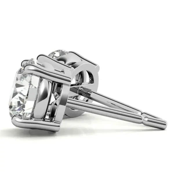 0.50 CTW AGI Certified Lab Grown Diamond (G-VS) Stud Earrings in Choice Of 14K White or Yellow Gold