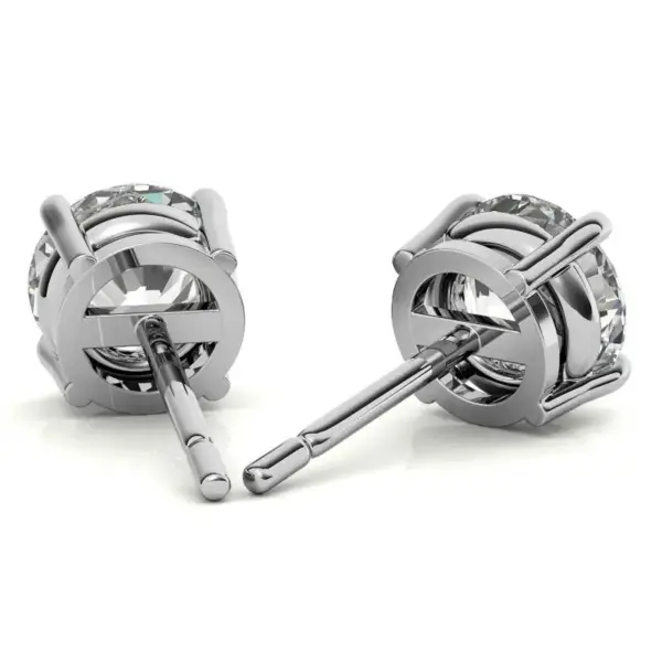 1.50 ctw Lab Grown Diamond Stud Earrings in 14k White Gold (G-VS)