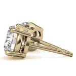 AGI Certified Lab Grown Diamond (G-VS) Stud Earrings in 14K White or Yellow Gold - Choose 1 CTW or 2 CTW