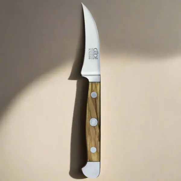ALPHA OLIVE | Pairing Knife 2.36" | Forged Steel / Olive wood handle