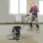 VEVOR Power Trowel, 38 Walk-Behind Cement Trowel with Float Pan, 6HP Gas-Powered Smooth Concrete Surface Finisher, Heavy Duty Commercial Screed Concrete Cement with Finishing Blade, Orange