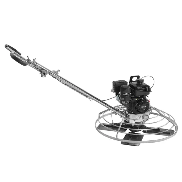 VEVOR Power Trowel, 38 Walk-Behind Cement Trowel with Float Pan, 6HP Gas-Powered Smooth Concrete Surface Finisher, Heavy Duty Commercial Screed Concrete Cement with Finishing Blade, Orange