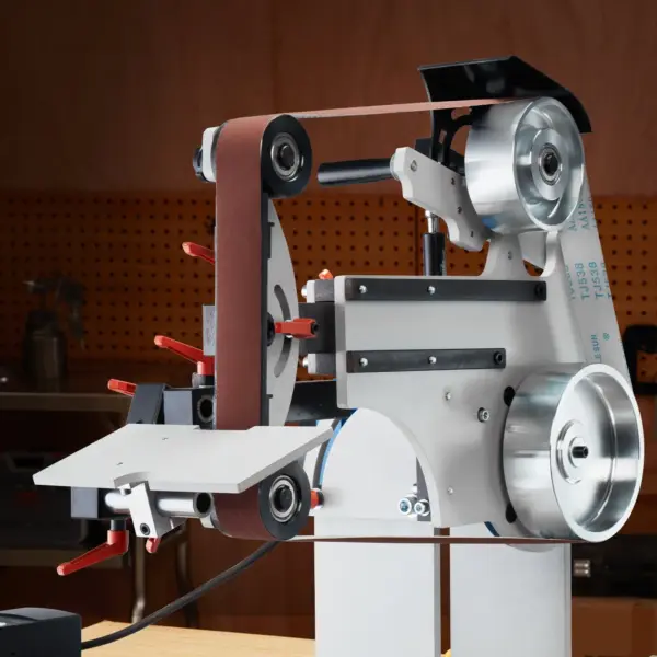 VEVOR Belt Grinder Sander, 72 x 2-Inch Variable Speed Belt Polisher with VFD, 1500W Knife Sharpener with 3 Grinding Moulds & 3PCS Sanding Belts for Metalworking, Compatible with 72"- 82*2" Belts