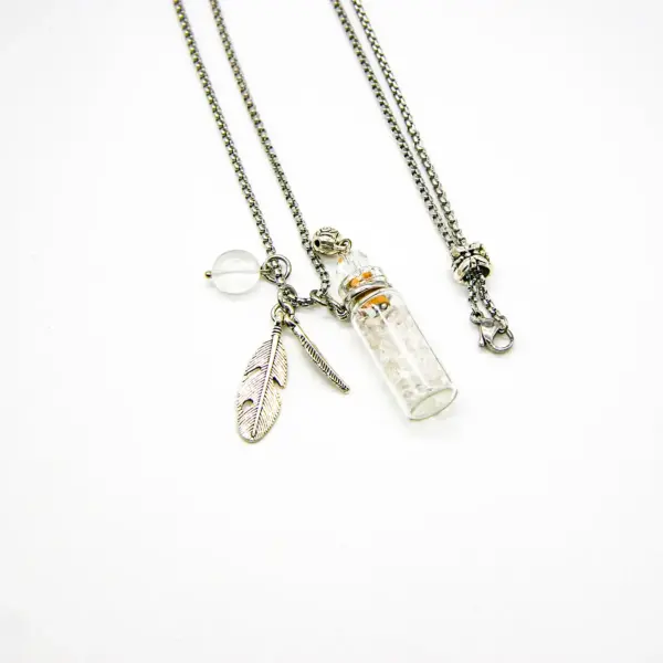 Clear Quartz Diffusing Necklace | Energy & Healing | Diffusing on the go | Perfect Gift
