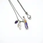 Amethyst Diffuser Necklace | Aroma Jewelry | Energy & Healing | Diffusing on the go