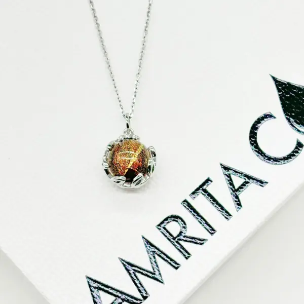 Planet Murano Aroma Necklace - Plutonian Amethyst | Energy & Healing | Diffuse on the go