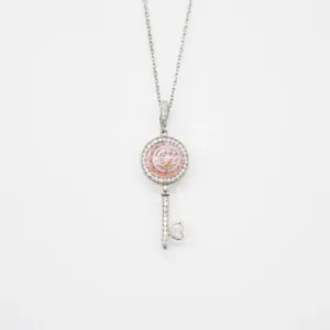 Magic Key Aroma Necklace - Amortentia Pink | Energy & Healing | Diffuse on the go