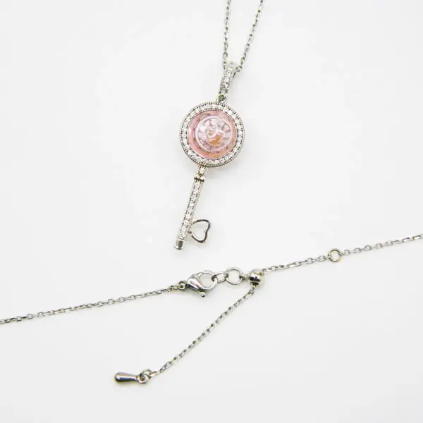 Magic Key Aroma Necklace - Amortentia Pink | Energy & Healing | Diffuse on the go