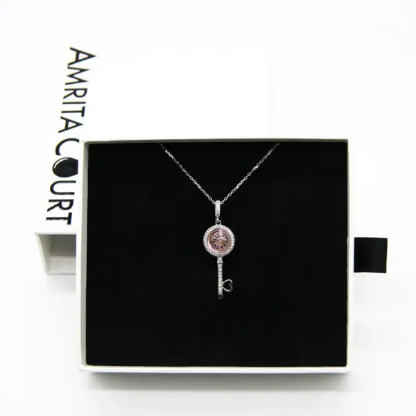 Magic Key Aroma Necklace - Amortentia Pink | Energy & Healing | Diffuse on the go