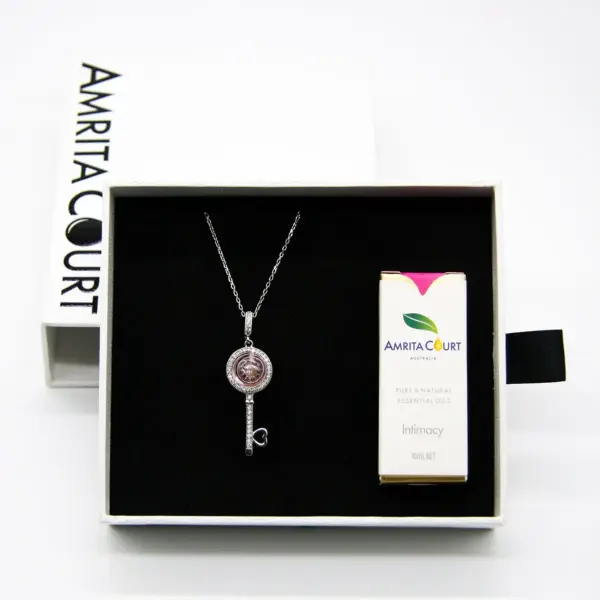 Magic Key Aroma Necklace - Amortentia Pink | Energy & Healing | Diffuse on the go