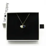 Green Shell Murano Aroma Necklace - Oceanic Depths | Energy & Healing | Diffuse on the go | Sterling Silver Gift
