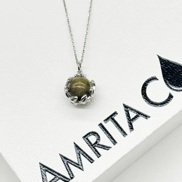 Planet Murano Aroma Necklace - Stellar Midnight | Energy & Healing | Diffuse on the go | Unique Gift