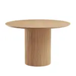 47,24 inch MDF Dining Table for Dining Room Round Dinner Tables Mid-Century Modern Table OAK