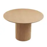 47,24 inch MDF Dining Table for Dining Room Round Dinner Tables Mid-Century Modern Table OAK