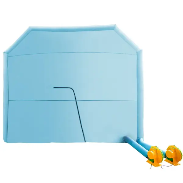 VEVOR Inflatable Paint Booth, 39.4x16.4x13.1 ft Spray Paint Booth, with 2 Powerful Blowers, Inflatable Spray Booth with Air Filter System, Car Paint Booth for Car Parking Tent Workstation, Blue