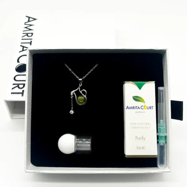 Sterling Silver Zodiac Aroma Necklace - Aquarius Jan - Feb | Perfect Birthday Gift | Energy & Healing | Diffuse on the go