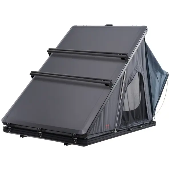 VEVOR Rooftop Tent Hard Shell, Naturnest Rooftop Tent Hardshell for 2-3 Person, Hard Shell Roof Top Tent with Telescopic Ladder Thick Mattress, Waterproof Windproof for Jeep SUV Van Pickup Truck
