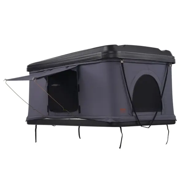 VEVOR Rooftop Tent Hard Shell, Naturnest Rooftop Tent Hardshell for 2-3 Person, Hard Shell Roof Top Tent with Telescopic Ladder Thick Mattress, Waterproof Windproof for Jeep SUV Van Pickup Truck