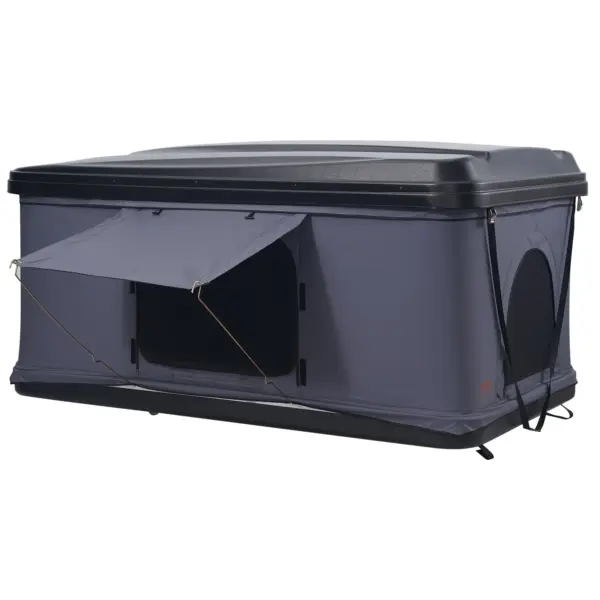 VEVOR Rooftop Tent Hard Shell, Naturnest Rooftop Tent Hardshell for 2-3 Person, Hard Shell Roof Top Tent with Telescopic Ladder Thick Mattress, Waterproof Windproof for Jeep SUV Van Pickup Truck