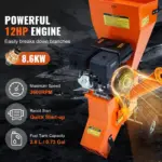 VEVOR Wood Chipper Shredder Mulcher 12 HP HeavyDuty Gas Powered 6.7 420cc 8.6kW