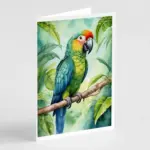 Amazon Parrot Greeting Cards Pack of 8