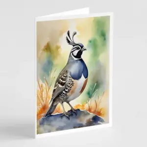 California Quail Greeting Cards Pack of 8