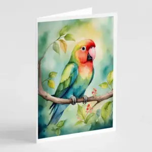 Lovebird Greeting Cards Pack of 8