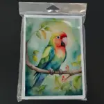 Lovebird Greeting Cards Pack of 8
