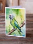 Monk Parakeet Greeting Cards Pack of 8