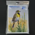 Nebraska Western Meadowlark Greeting Cards Pack of 8