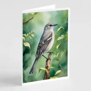 Tennessee Northern Mockingbird Greeting Cards Pack of 8