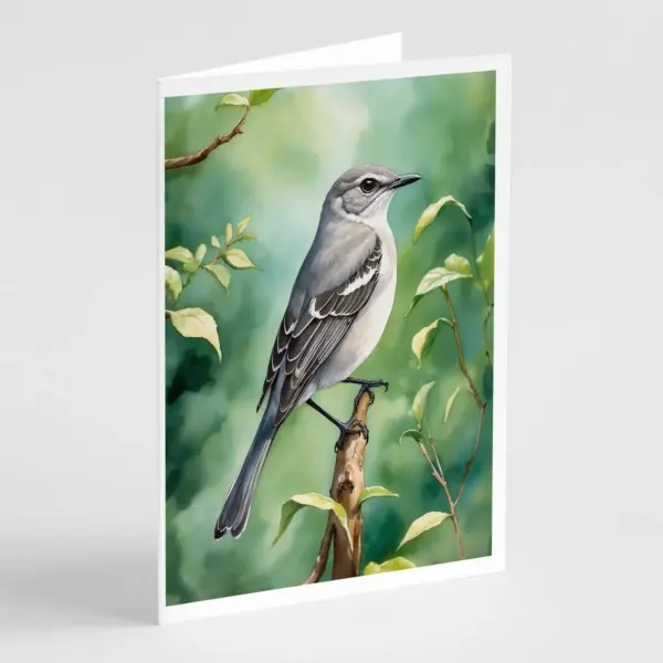 Tennessee Northern Mockingbird Greeting Cards Pack of 8