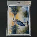 Blue Heron in the Golden Hour Greeting Cards Pack of 8