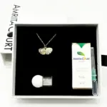 Green Shell Murano Aroma Necklace - Dreamy Lavender | Energy & Healing | Diffuse on the go | 925 Silver
