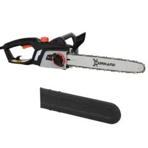 1600W Electric Chainsaw with Double Brake, Tool-Free Chain Tensioning, 40cm Guide Bar & Chain Power Saw to Cut Wood | DURHAND