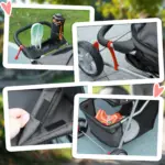 PawHut 3 Wheel Pet Stroller for Small and Miniature Dogs in Charcoal Grey