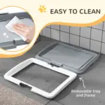 PawHut Dog Toilet Tray for Training Dogs, 63 x 49 x 6cm