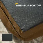 PawHut Calming Dog Bed Pet Mattress with Removable Cover, Anti-Slip Bottom, for Large Dogs, 120L x 80W x 22Hcm in Brown