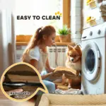 PawHut Calming Dog Bed Pet Mattress with Removable Cover, Anti-Slip Bottom, for Large Dogs, 120L x 80W x 22Hcm in Brown