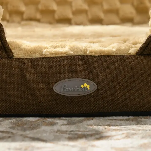 PawHut Calming Dog Bed Pet Mattress with Removable Cover, Anti-Slip Bottom, for Large Dogs, 120L x 80W x 22Hcm in Brown