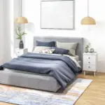 HOMCOM Set of 2 Modern Bedside Tables, Sofa Side Table with 3 Drawers, Nightstand for Bedroom, 40x30x64cm in White