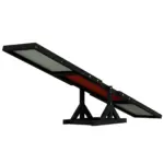 Wooden Pet Seesaw for Big Dogs, Dog Agility Equipment with Anti-Slip Surface in Black by PawHut