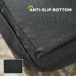 PawHut Calming Dog Bed Pet Mattress with Removable Cover, Anti-Slip Bottom, for Small Dogs, 70L x 50W x 18Hcm in Charcoal Grey