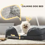 PawHut Calming Dog Bed Pet Mattress with Removable Cover, Anti-Slip Bottom, for Small Dogs, 70L x 50W x 18Hcm in Charcoal Grey