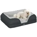 PawHut Calming Dog Bed Pet Mattress with Removable Cover, Anti-Slip Bottom, for Small Dogs, 70L x 50W x 18Hcm in Charcoal Grey