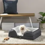 PawHut Calming Dog Bed Pet Mattress with Removable Cover, Anti-Slip Bottom, for Small Dogs, 70L x 50W x 18Hcm in Charcoal Grey