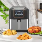 1700W 6.5L Air Fryer, Air Fryer Oven with Digital Display, Adjustable Temperature, Timer & Nonstick Basket for Oil | HOMCOM