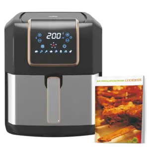 1700W 6.5L Air Fryer, Air Fryer Oven with Digital Display, Adjustable Temperature, Timer & Nonstick Basket for Oil | HOMCOM